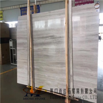 China Wooden White Marble Slabs