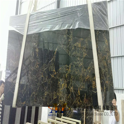 Chinese Black Gold Flower Marble