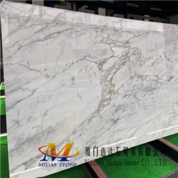 Polished Italy Snow White Marble Slabs