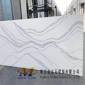 China Calacatta Quartz Stone Slabs