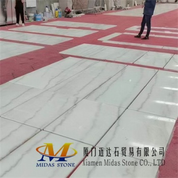 Chinese Carrara White Marble Tiles