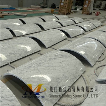 Italy Carrara White Marble Hollow Columns